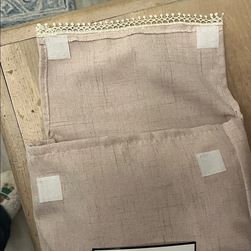 Lenox French Perle Tablecloth NWT 60” x 84” Rectangle Storage Bag Blush